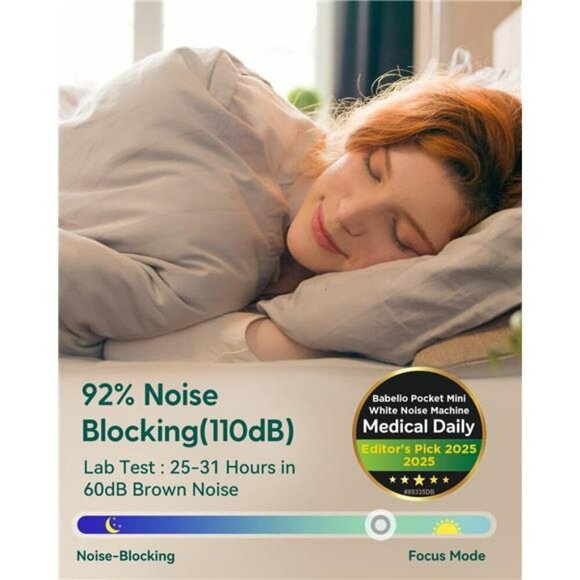 Portable White Noise Machine 15 Sound Sleep Aid Travel Timer Memory Rechargeable - Picture 3 of 7